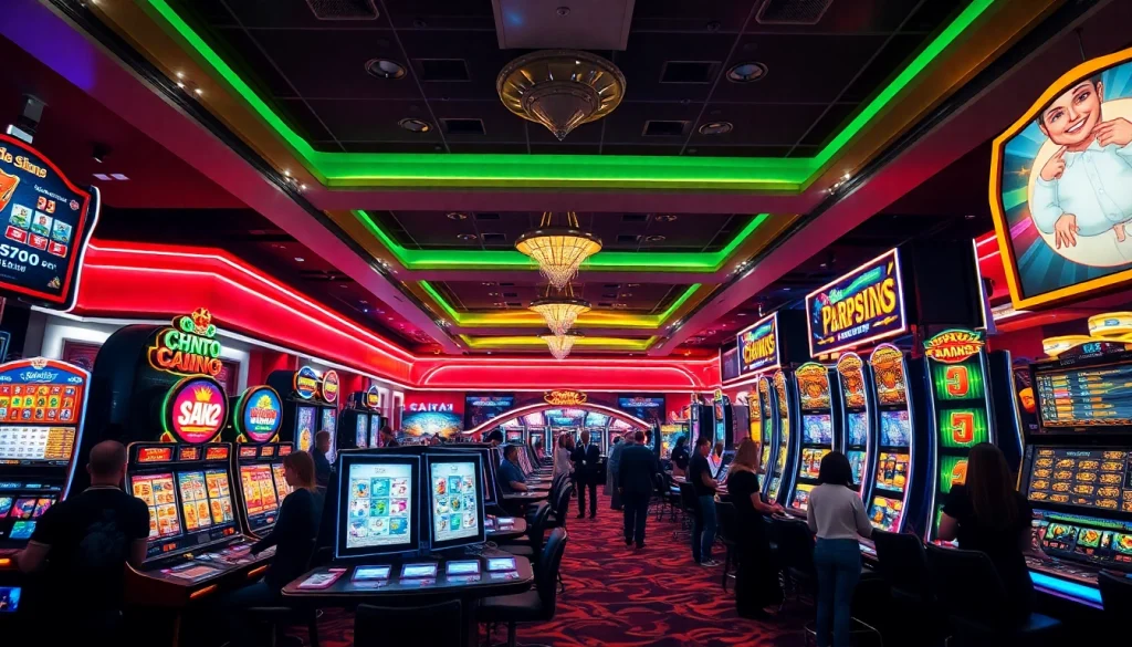 คาสิโนที่มีบรรยากาศน่าสนใจพร้อมเกมและผู้เล่นที่ตื่นเต้น