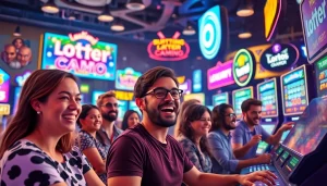 Menampilkan pemain di diantogel dalam suasana kompetisi yang hidup dan ceria.