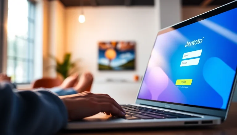 Masuk ke jentoto login dengan tampilan antarmuka yang menawan.