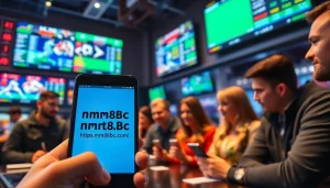 Engaged users exploring sports betting on https://mm88bc.com/ with vibrant sports screens.