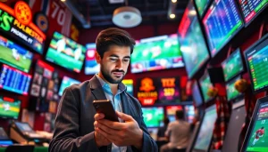 Discover best sports betting sites for Mexico with a dedicated bettor analyzing sports odds dynamically.