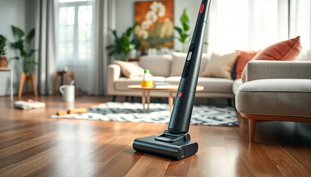 Enhance your cleaning routine with the best cordless vacuum, showcasing sleek design and innovative features.