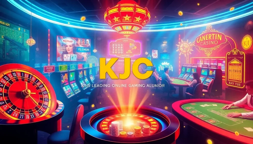 KJC AC 1 offers an exciting gambling experience with vibrant casino tables and engaging slot machines.