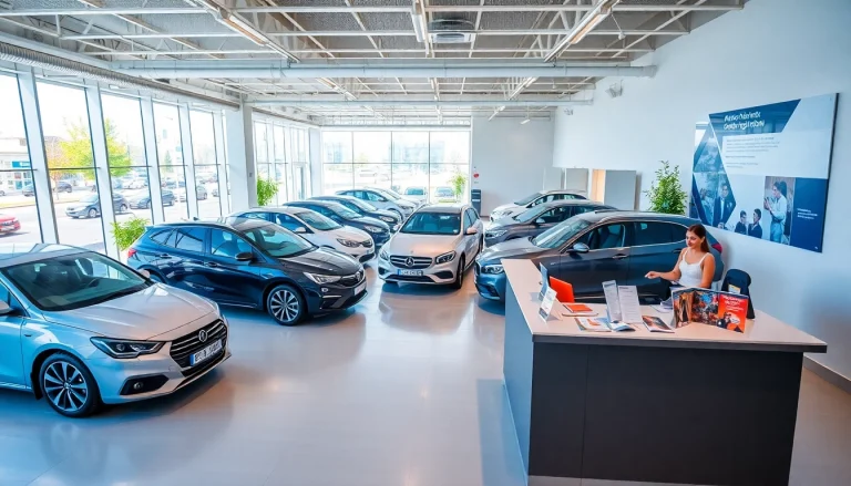Discover avtoprokat services in a modern Chișinău car rental office with diverse vehicle options.