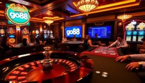Engage in the thrilling atmosphere of go88 hit with poker, roulette, and vibrant casino games.