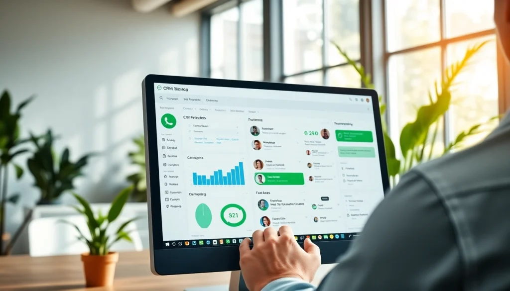 Understanding What is a CRM for WhatsApp with a visual of a CRM interface in a modern workspace