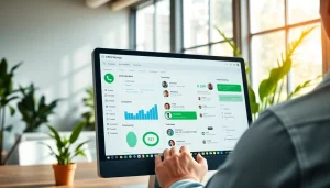 Understanding What is a CRM for WhatsApp with a visual of a CRM interface in a modern workspace