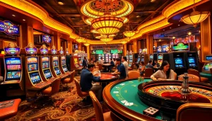Experience the excitement of 389WIN with vibrant games and luxurious casino settings.