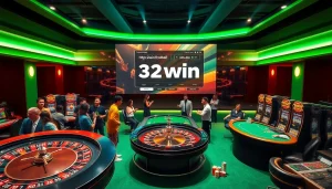 Experience thrilling gameplay at 32win.football with vibrant casino elements and exciting betting action.