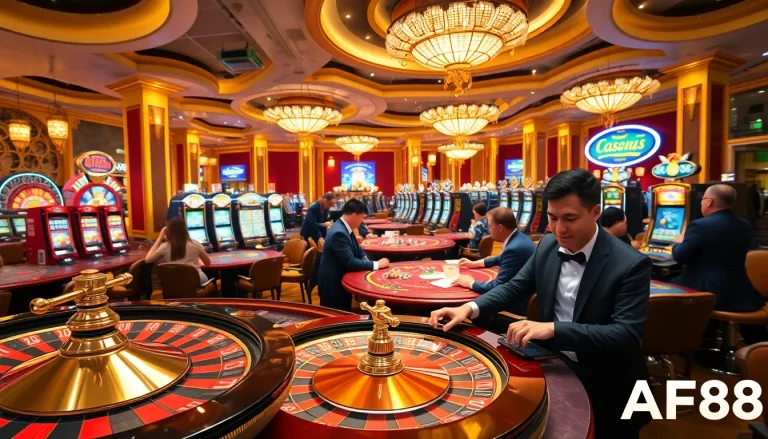 TẢI AF88 and enjoy a thrilling experience at a luxury casino with diverse gaming options.