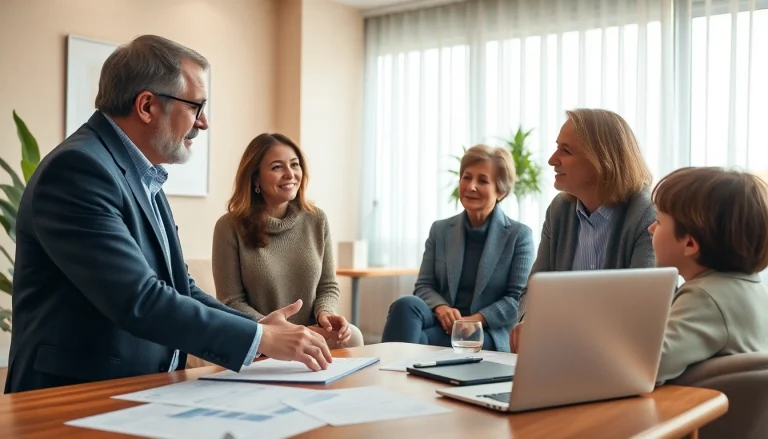 Consultant discussing estate planning strategies at http://max-inheritance.co.uk with welcoming atmosphere.