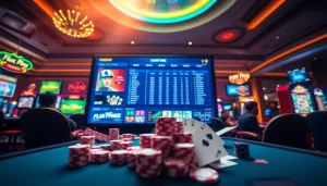 Experience thrilling online gaming at https://f8betink.io/, showcasing vibrant casino elements and digital interfaces.