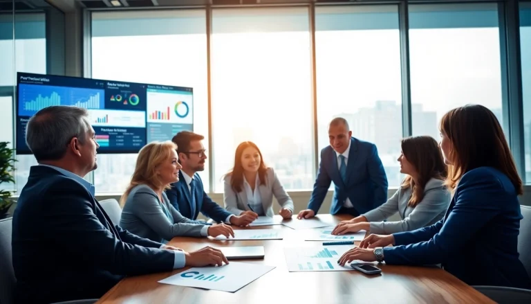 glownexis.com에서 전문가들이 협력하여 비즈니스 성장 아이디어를 논의하는 모습