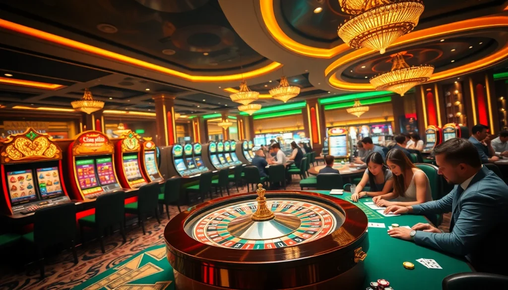 Experience the excitement of gaming at Trang chủ SC88 with vibrant casino elements.