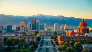 Experience the beautiful city of Almaty, Kazakhstan, through https://albmaftoh.com's stunning visuals of its skyline and mountains.