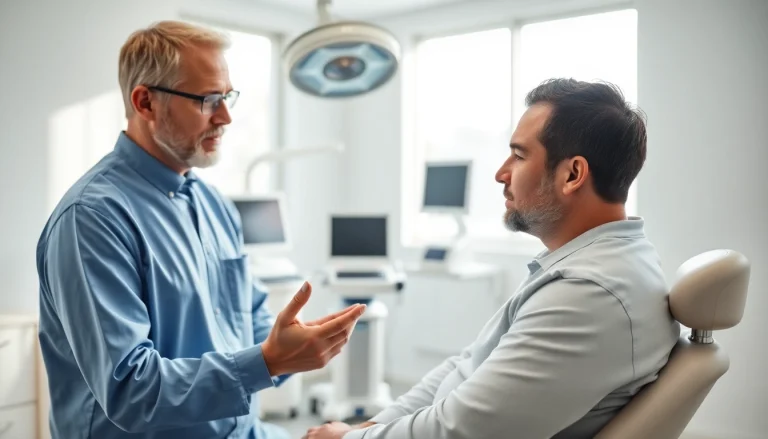 Performing a hair transplant in London demonstrating expertise in hair restoration.