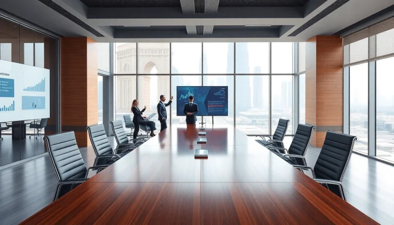 VAT Services in UAE provided in a modern office setting with professionals discussing financial strategies.