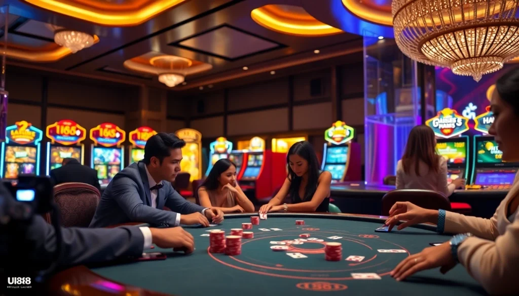 Experience the excitement of UU88 Casino with vibrant games and a luxurious gaming atmosphere.