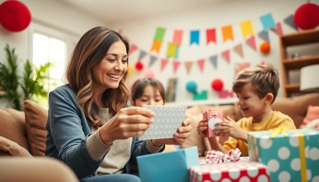 Engaging family activity featuring mothers and children from https://giveaways4mom.com enjoying a giveaway together.