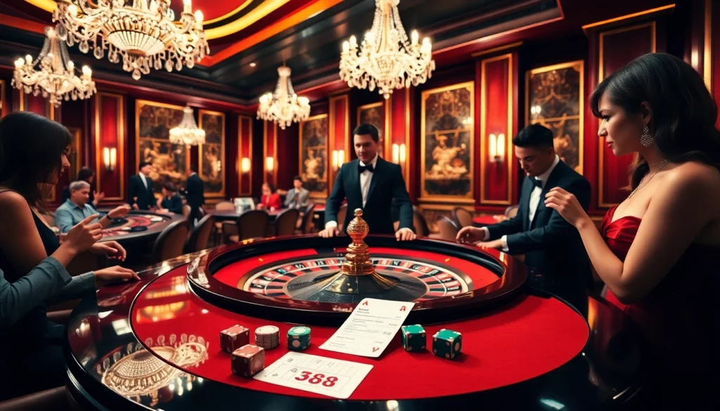 Experience the excitement of rr88's casino with elegant roulette, vibrant chips, and thrilling gameplay.