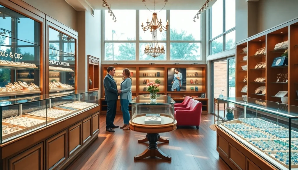 Explore Juwelier in der Nähe with a stunning jewelry store interior showcasing unique pieces.