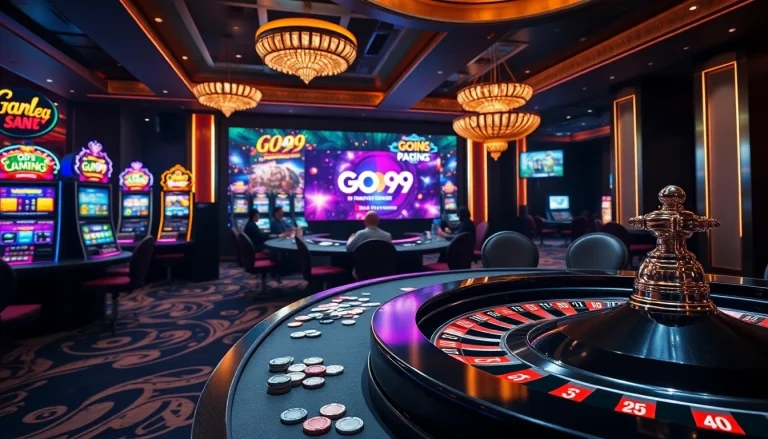 Experience the excitement of Trang chủ Go99 with vibrant casino games, poker action, and lively gambling atmosphere.