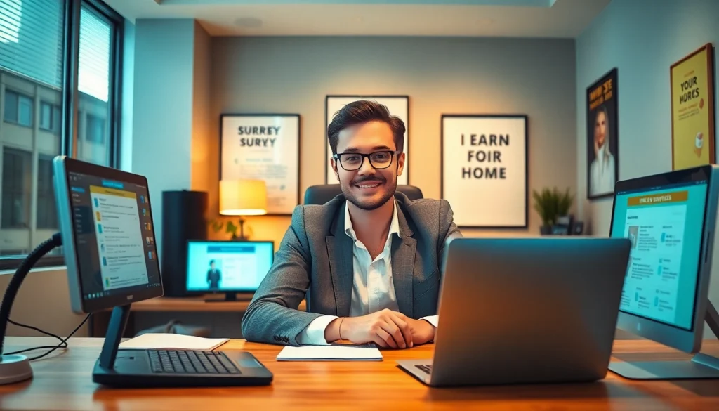 Earn money completing surveys at https://enqueteplein.nl with a dedicated workspace setup.