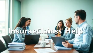 Provide strategic Insurance Claims Help with a professional team collaborating in an inviting office environment.