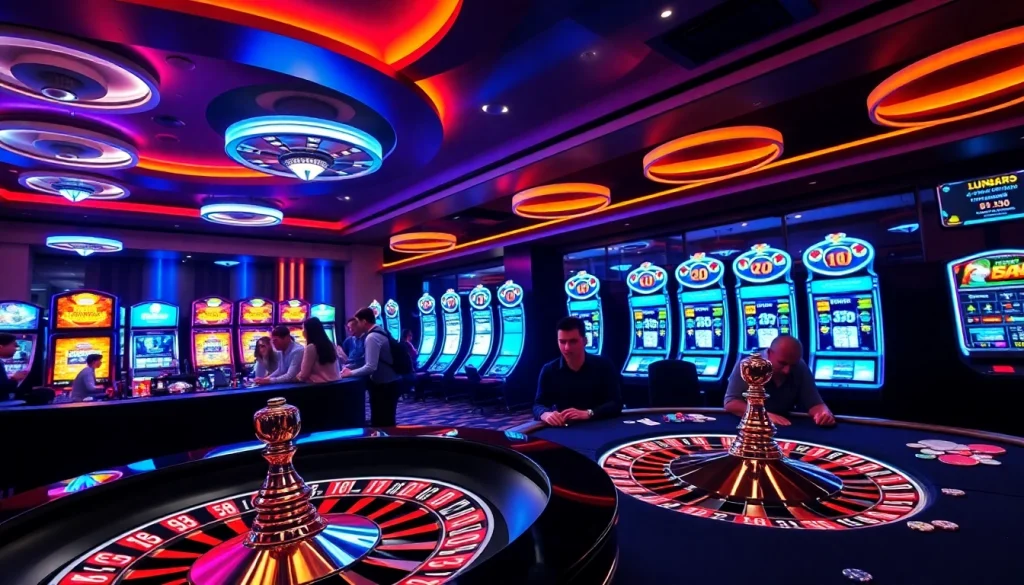 Experience the thrill of gambling at Bugatti8 with vibrant casino tables and exciting betting options.