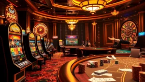 Rasakan permainan seru di obraltoto dengan mesin slot yang berwarna-warni dan meja poker.