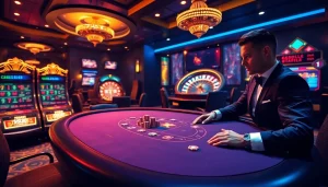 Experience high-stakes gaming at https://bl-555.io/ with a luxurious online casino atmosphere showcasing poker, slots, and roulette.