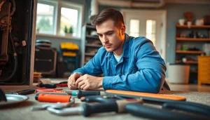 HVAC repair lewisboro professional repairing heating system with expertise in a clean setup.