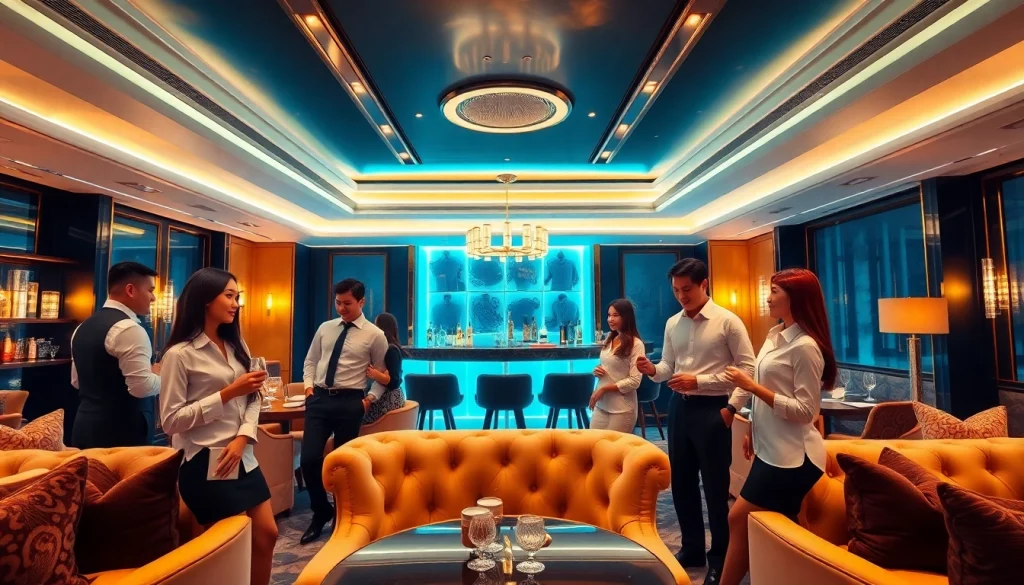 Interior of 인계동셔츠룸 showcasing elegant design and lively atmosphere