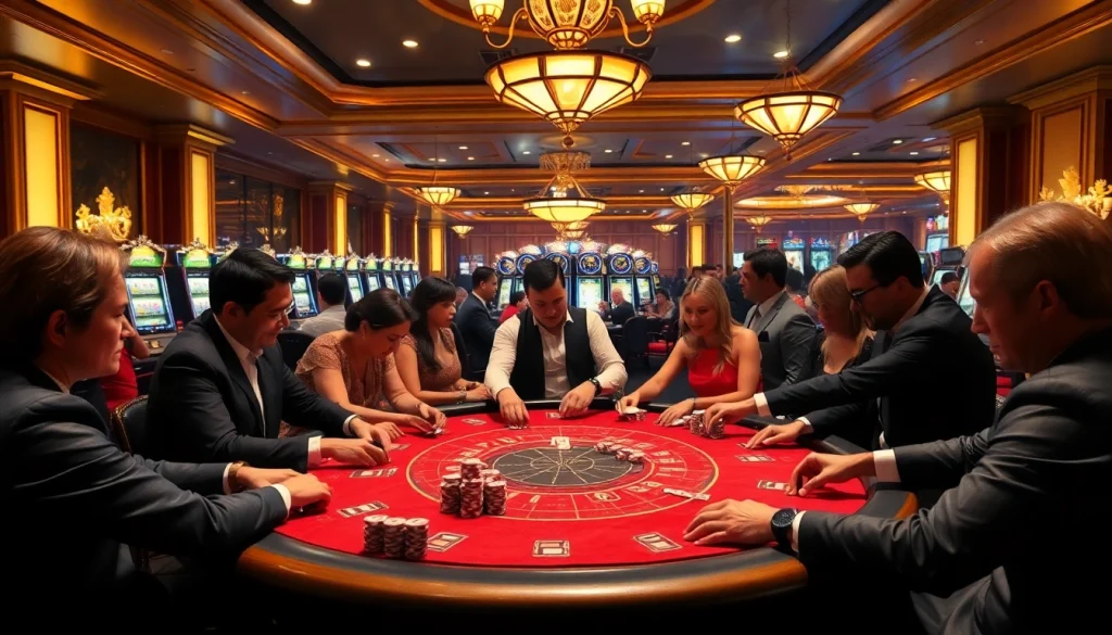 Experience the thrill of winning at the poker table with https://www.bdtk66.one/, showcasing a luxurious casino atmosphere.