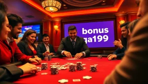Experience the thrill of winning with bonus Naga169 at a vibrant online casino table.