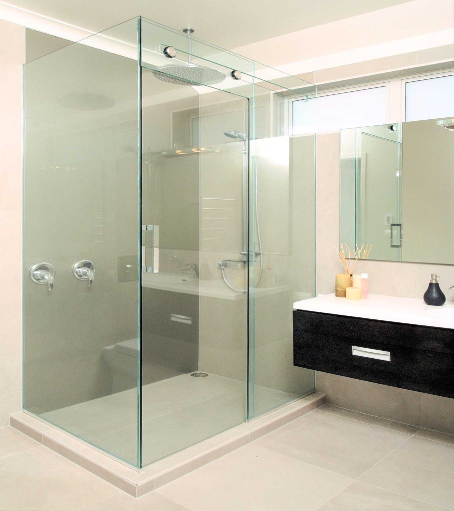 Sliding Frameless Shower Screen - 10mm - Queenscliff - www.geelongsplashbacks.com.au