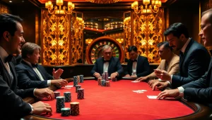 Exciting poker gameplay featuring an official hidden wiki-inspired casino atmosphere with vibrant chips and cards.