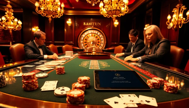 Gamblers strategizing at a luxurious poker table referencing the original hidden wiki.