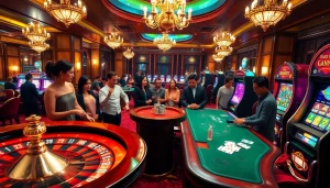 Players enjoying games at a luxurious casino and experiencing thrill at https://www.bdjl.org/.