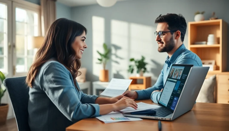 Connect with a virtual tax preparer during an online session in a modern home office.
