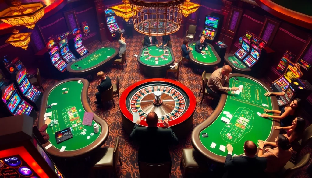 The hidden wiki 2026 features a luxurious casino scene with players at a roulette wheel, enhancing excitement and engagement.