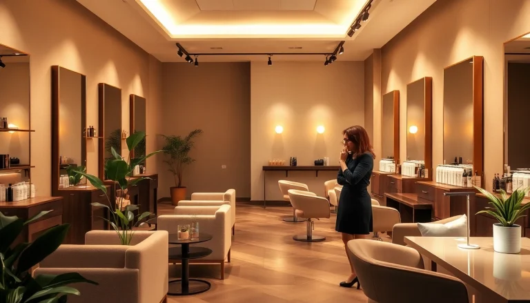 Experience the inviting atmosphere of Omnia Salon, showcasing stylish interiors and personalized hair services.