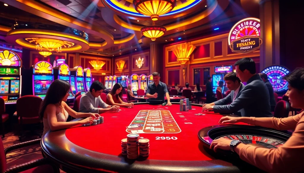 Experience the excitement of a poker game at https://rr888.in.net/ with colorful chips and enthusiastic players.