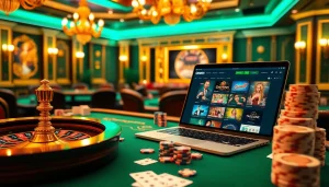 Experience luxury and excitement at Nhà cái OKWIN with stunning casino games and vibrant gambling elements.