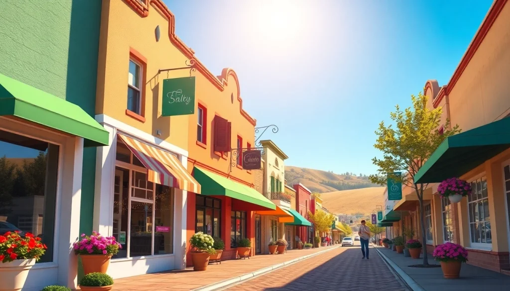 Discover the vibrant downtown of Clarksburg CA, featuring charming storefronts and a welcoming atmosphere.