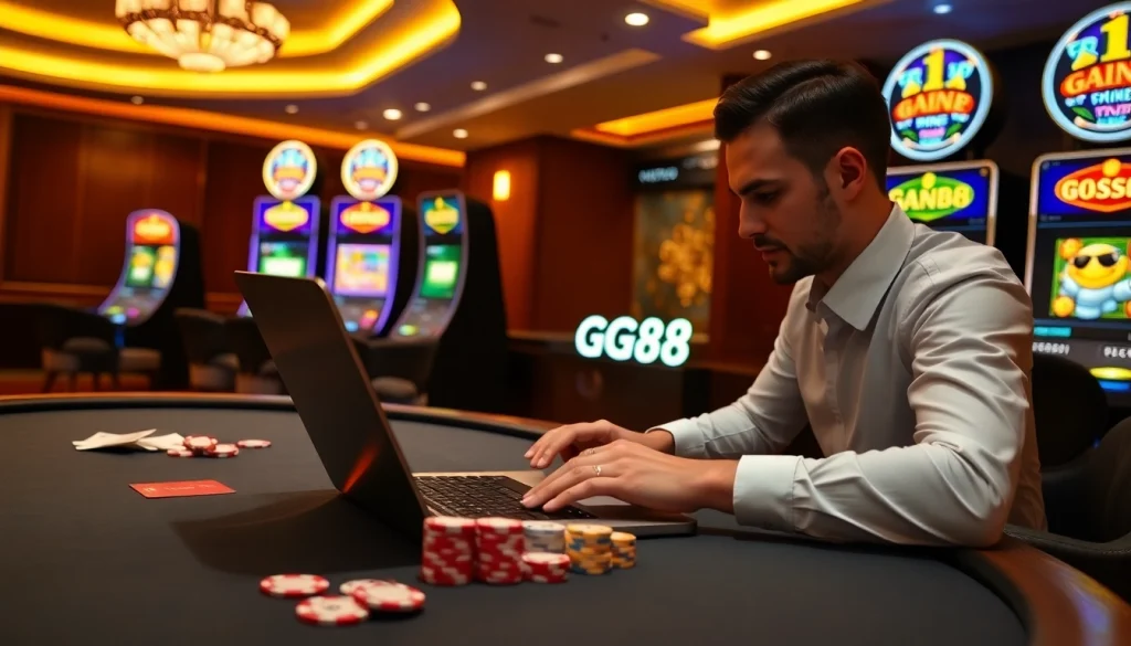 Experience the thrill of GG88 casino gaming with live tables and exciting slots.