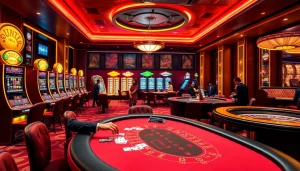 Experience thrilling games at 88i casino with engaging tables and vibrant gambling atmosphere.