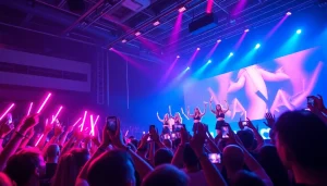 Captivating BLACKPINK news concert image capturing the energetic performance and excited audience.