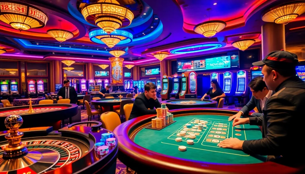 Experience the thrill of gambling at nhà cái nova88 with exciting tables and vibrant players.