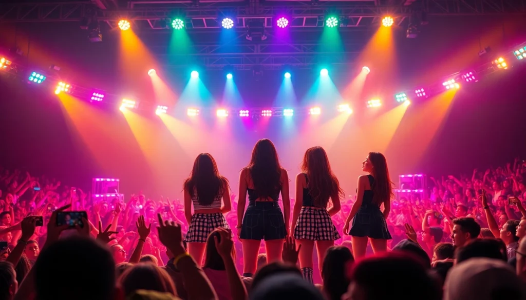 Blackpink news highlights vibrant performance of the K-pop group on stage.